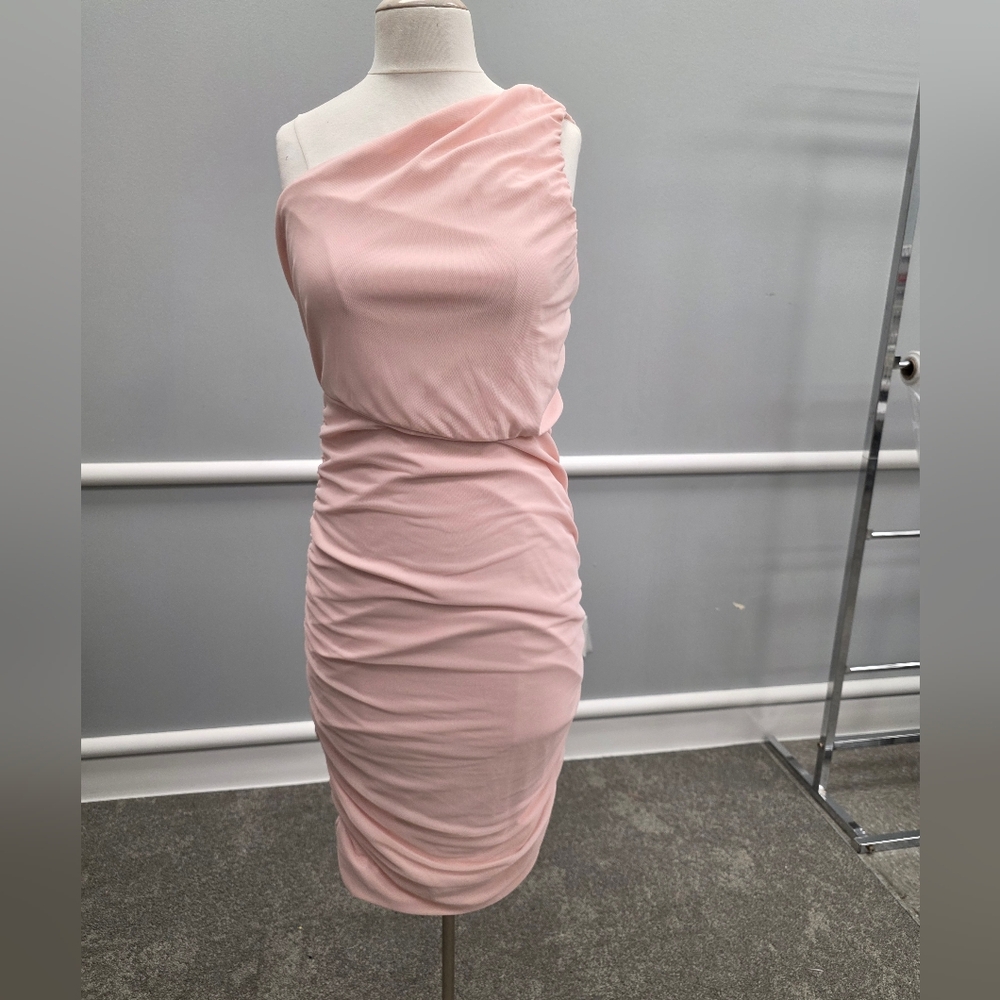 Love By Design Blush One-Shoulder Dress